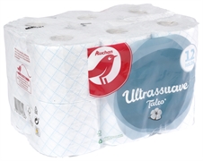 AUCHAN ULTRASSUAVE TALCO, 3 FOLHAS AUCHAN ULTRASSUAVE TALCO, 3 FOLHAS