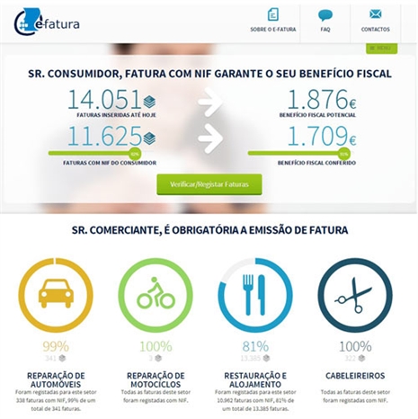 Aceda ao portal do e-fatura em www.portaldasfinancas.gov.pt.