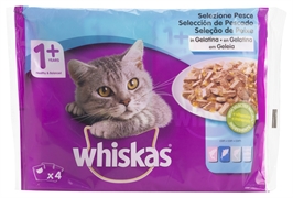 WHISKAS SELEÇÃO DE PEIXE EM GELEIA WHISKAS SELEÇÃO DE PEIXE EM GELEIA