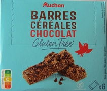 AUCHAN BARRES DE CÉRÉALES CHOCOLAT GLUTEN FREE AUCHAN BARRES DE CÉRÉALES CHOCOLAT GLUTEN FREE