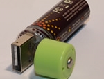 USB Cell: pilha recarregável via USB