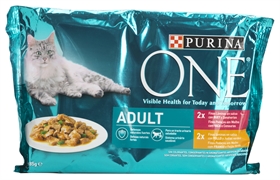PURINA ONE ADULT VACA E CENOURAS/FRANGO E FEIJÃO VERDE PURINA ONE ADULT VACA E CENOURAS/FRANGO E FEIJÃO VERDE