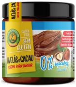 CEM PORCENTO Avelãs e cacau creme para barrar 0% açúcares Sem glúten