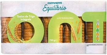 CONTINENTE EQUILÍBRIO Tostas de Trigo Integrais
