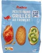AUCHAN PETIT PAINS GRILLÉS AU FROMENT