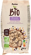 AUCHAN BIO MUESLI CROUSTILLANT FRUITS SECS