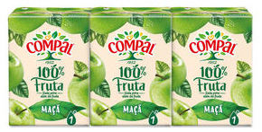 COMPAL SUMO 100% FRUTA MAÇÃ