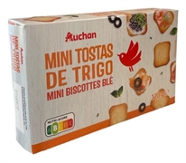 AUCHAN MINI TOSTAS DE TRIGO