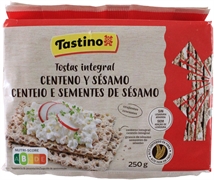 TASTINO (LIDL) TOSTAS INTEGRAL CENTEIO E SEMENTES DE SÉSAMO