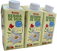AUCHAN BEBIDA DE SOJA CHOCOLATE