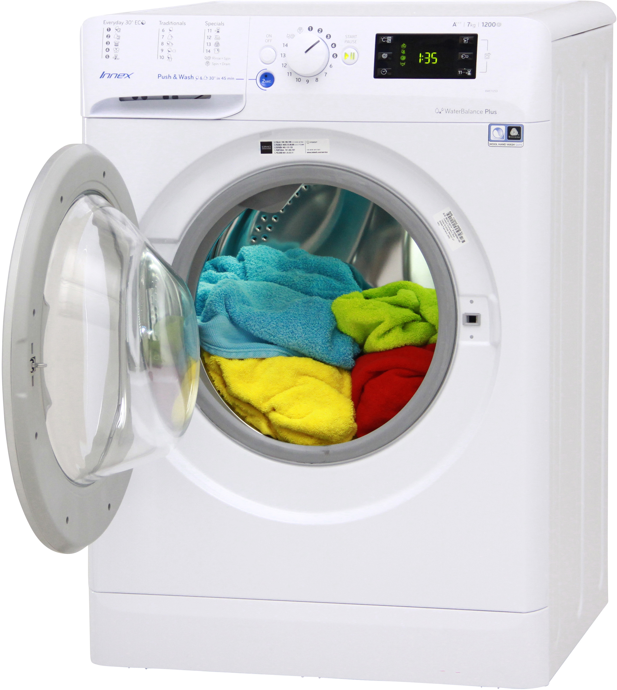 MAQUINA LAVAR ROUPA INDESIT BWE-71253-XWSSS